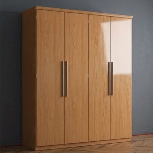 Guarda-roupas 4 Portas MDF com 3 Gavetas